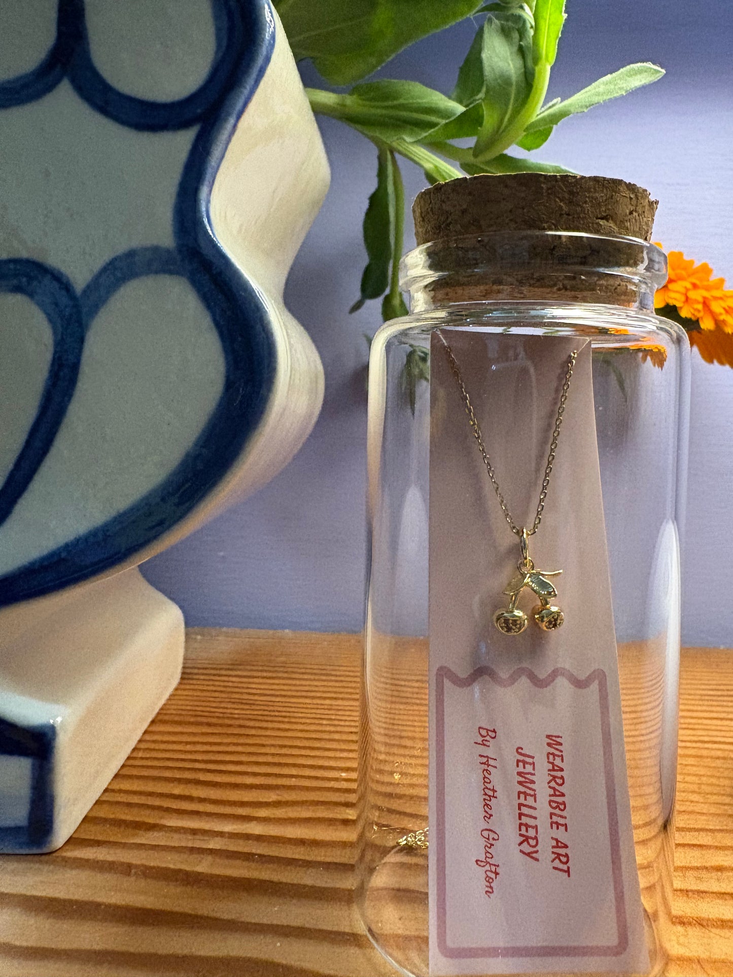 Cherry Necklace (gold)