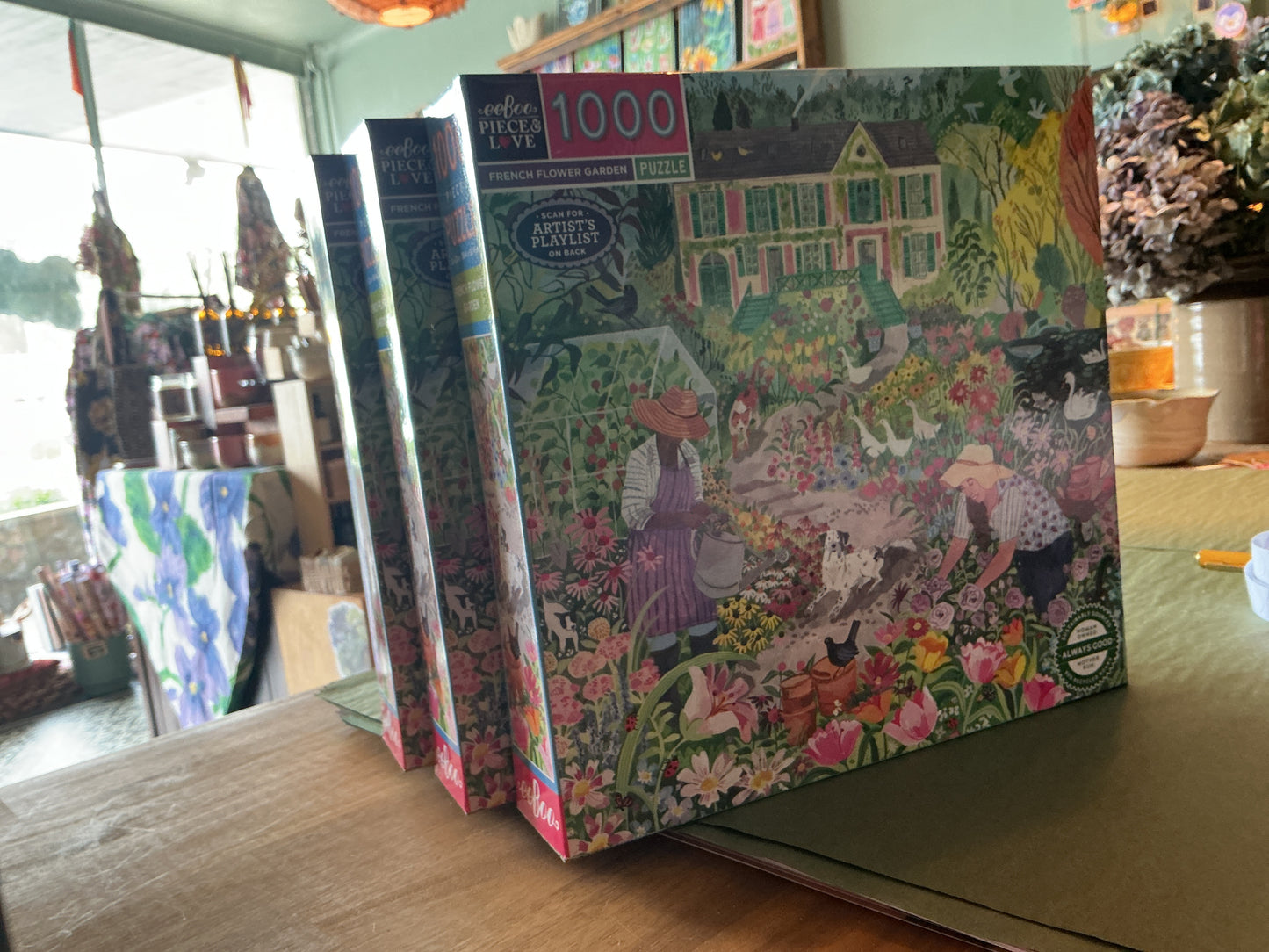 Eeboo 1000 piece puzzle - French Flower Garden