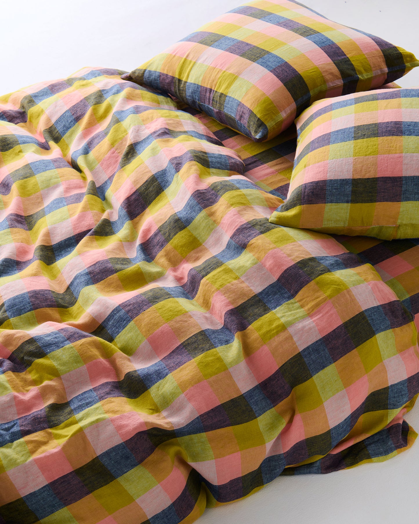 Kip and Co Fitted Sheet Florida Tartan