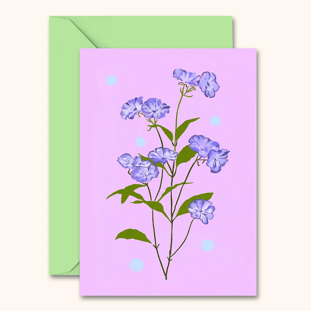 Delicate Floral Card - Lilac