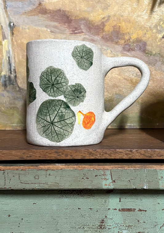 Handmade Ceramic Nasturtium Mug