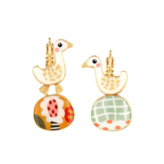 Taratata Jewellery - Plume Pebble Lever Back Earring
