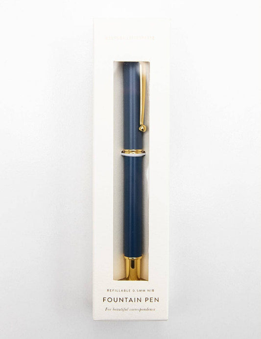 Bespoke Letterpress - Dark Navy Fountain Pen