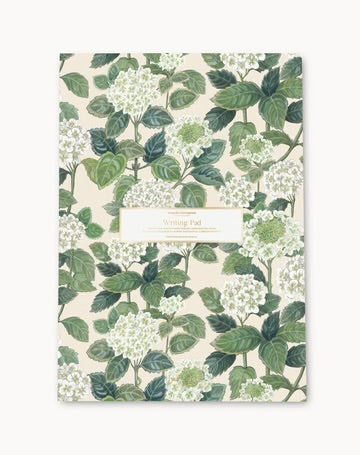 Bespoke Letterpress - Hydrangea A4 Writing Pad