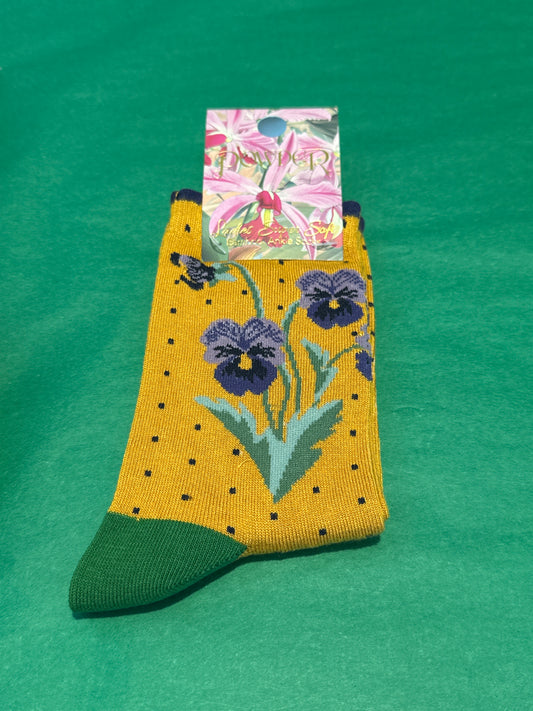 Powder Ankle Socks - Perfect Pansies