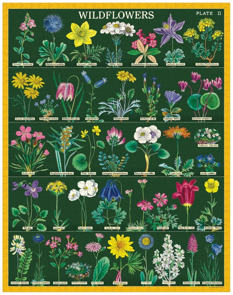 Cavallini Vintage Puzzle 1000 pieces - Vintage Wildflowers 2