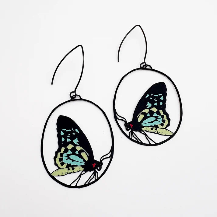 Denz earrings - Midi Butterfly Earrings - Cairns Birdwing