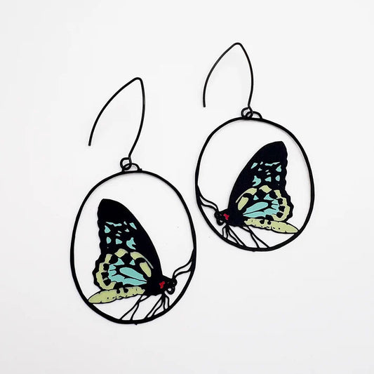 Denz earrings - Midi Butterfly Earrings - Cairns Birdwing