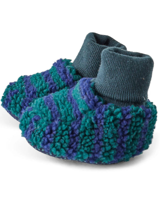 Kip and Co Sherpa Baby Booties - Crusader