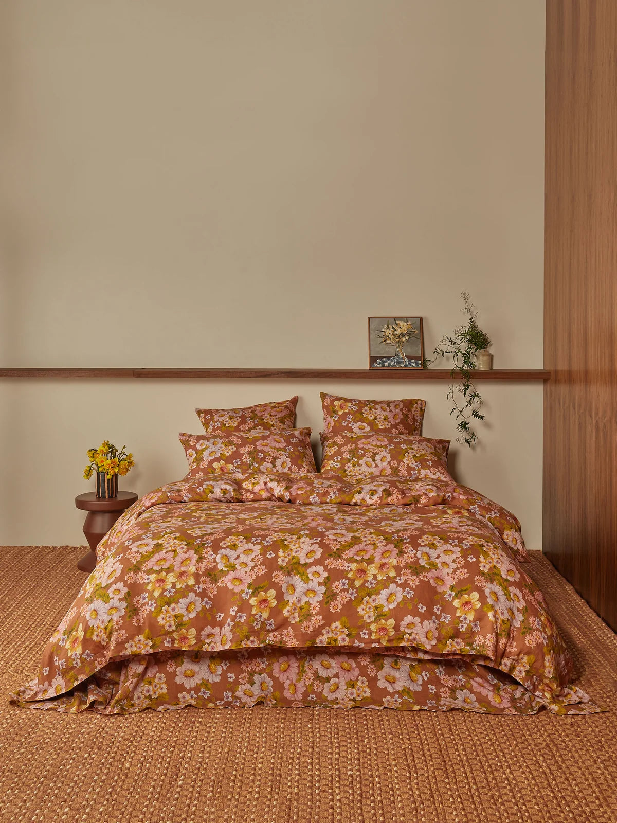 Bonnie and Neil Buttercup Rust Quilt Cover
