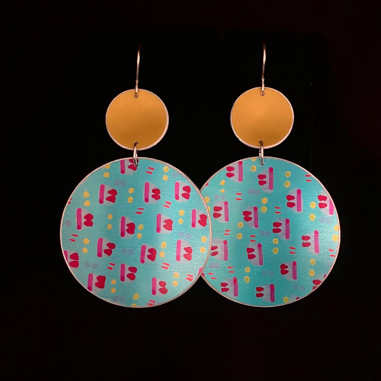 Dilkes-Hoffman Anodised Aluminium Earrings - Abstract Extra Large