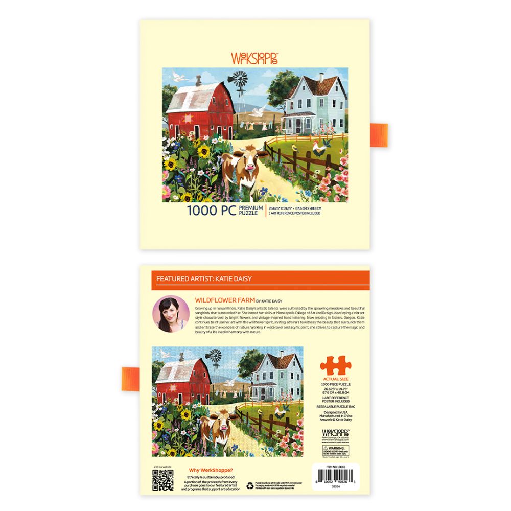 WerkShoppe 1000pc Puzzle - Wildflower Farm