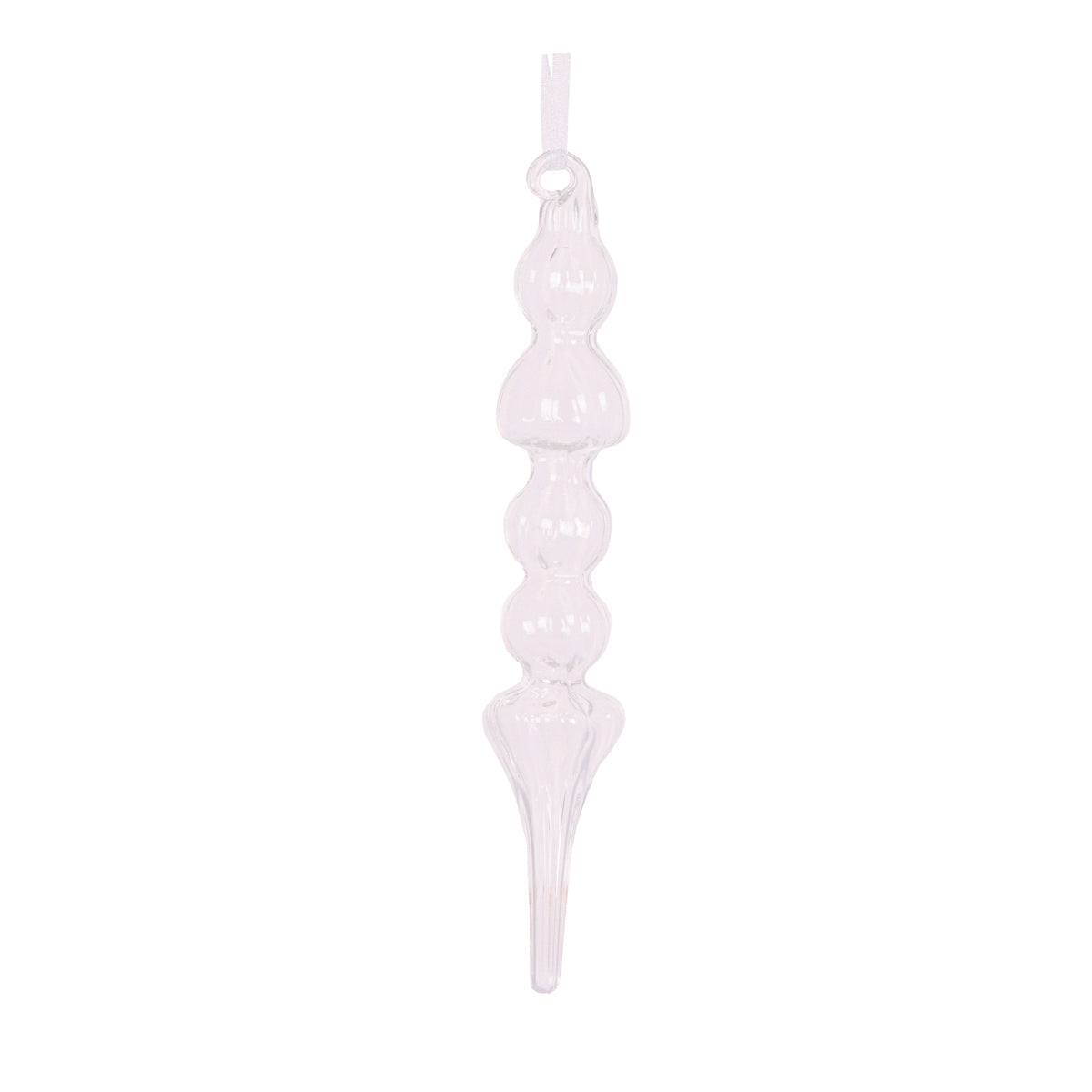 Clear Glass Abacus Deco Finial