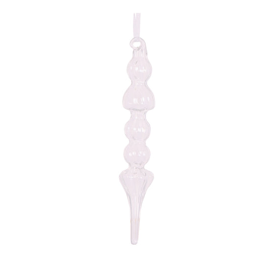 Clear Glass Abacus Deco Finial