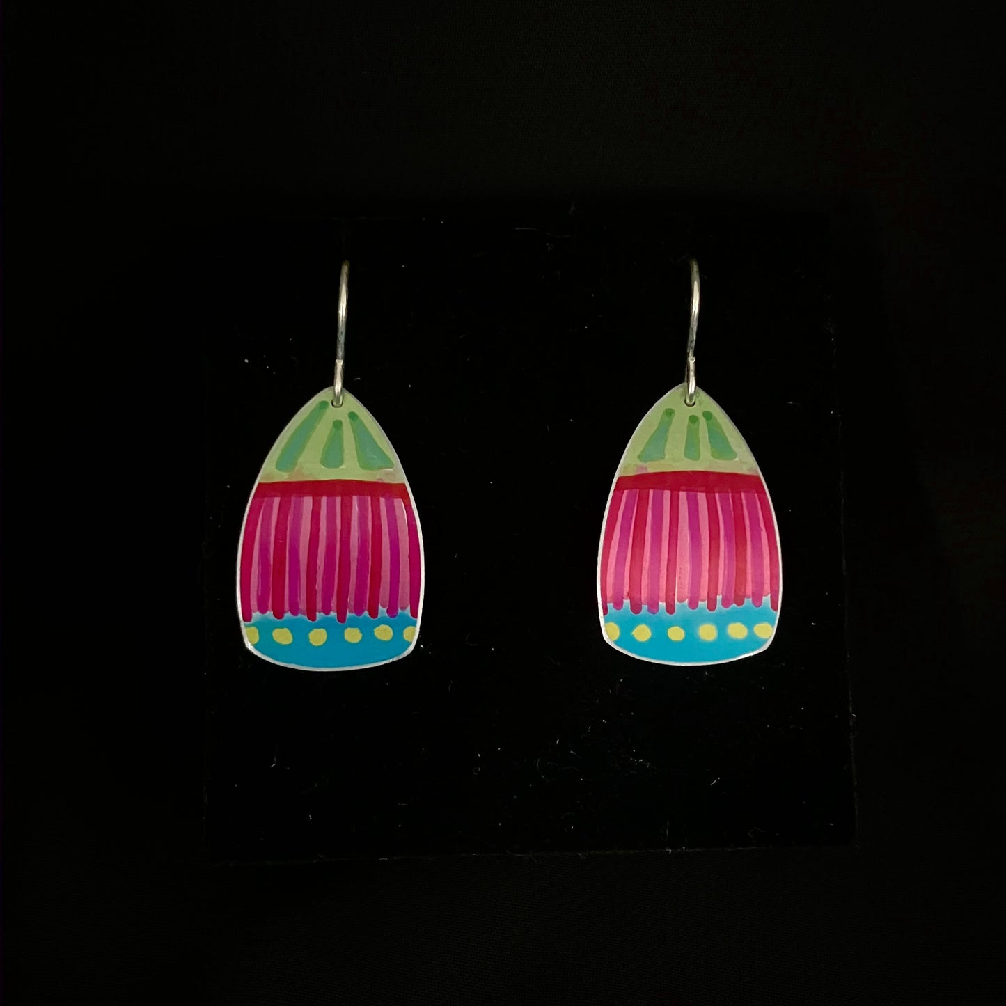 Dilkes-Hoffman Anodised Aluminium Earrings - Gum Blossom Medium