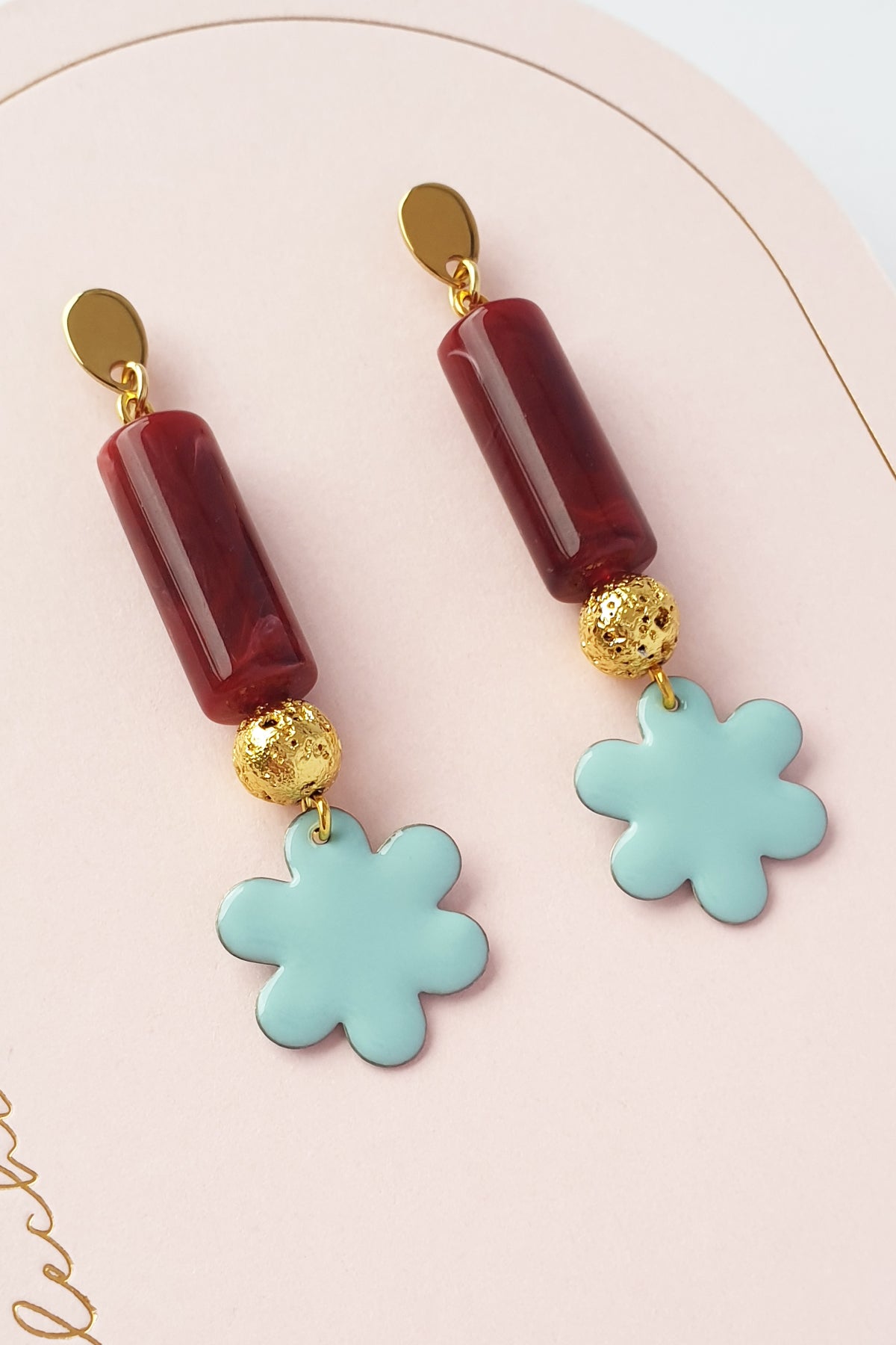 Middle Child Earrings - Paloma (burgundy)
