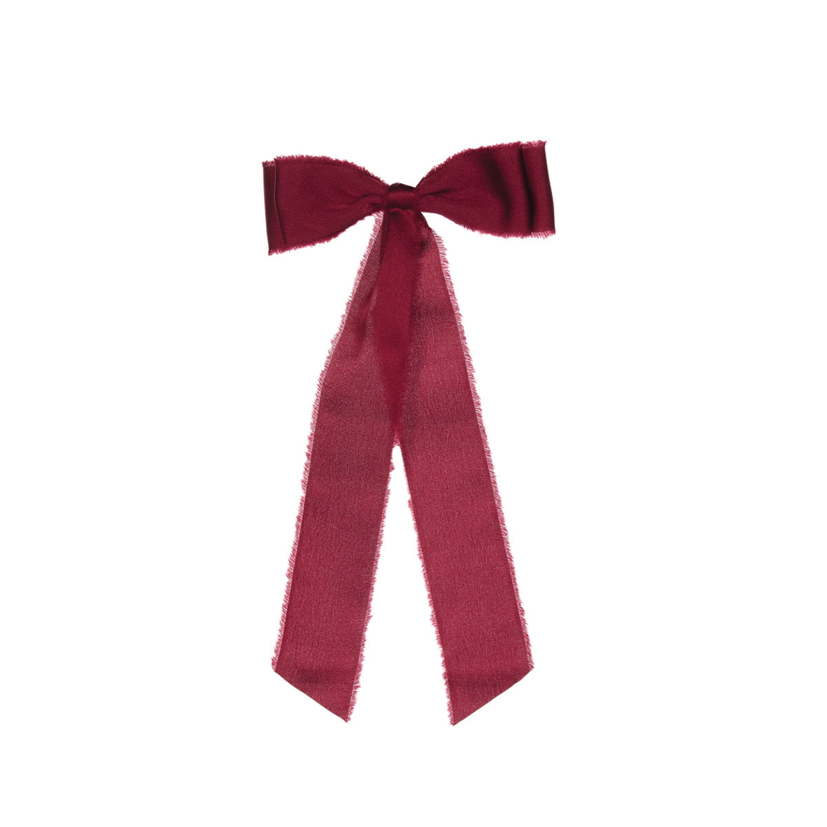 Burgundy Raw Edge Bow - 6pk