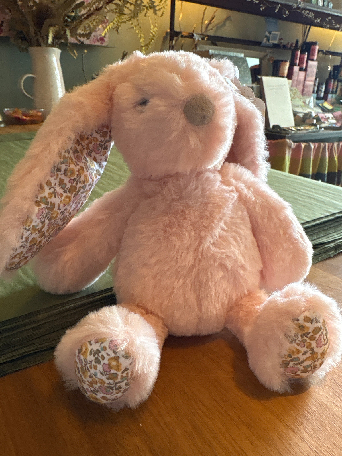 Rattle Bunny with Fabric Ears