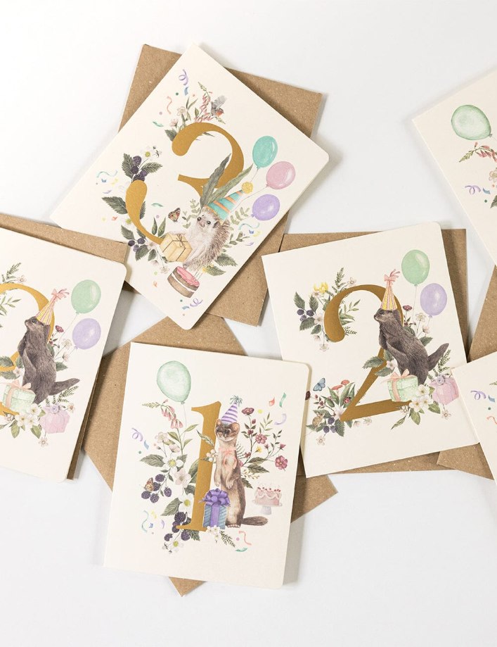 Bespoke Letterpress - 1st Birthday Card