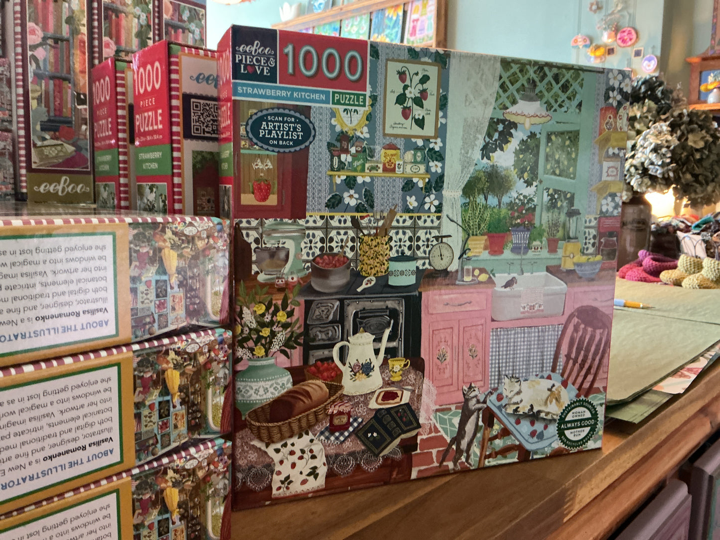 Eeboo 1000 piece puzzle - Strawberry Kitchen