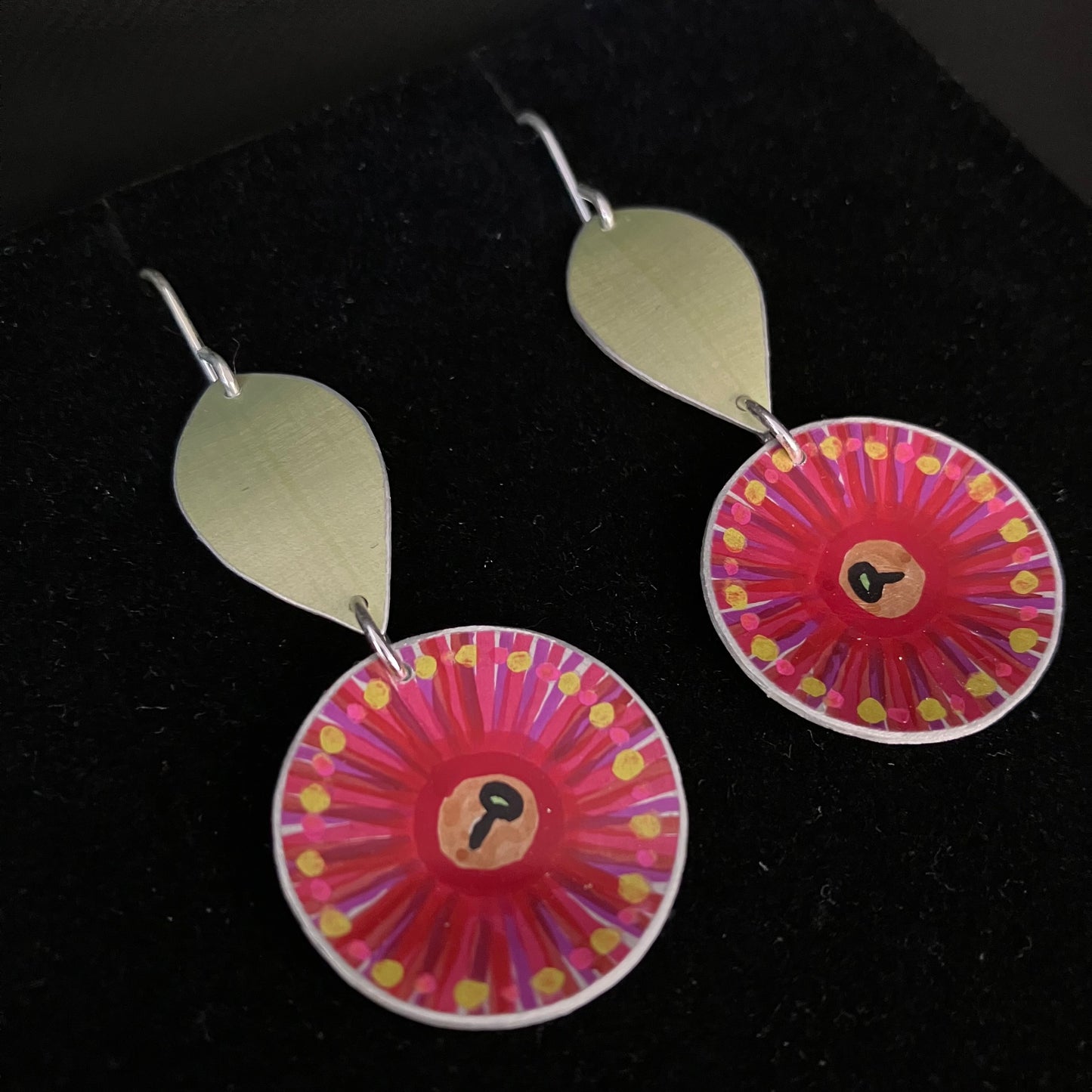 Gum Blossom Two Tier Earrings