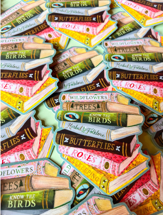 Katie Daisy ‘Books’ Sticker