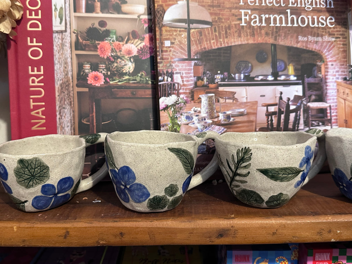 Handmade Ceramic Hydrangea Cup