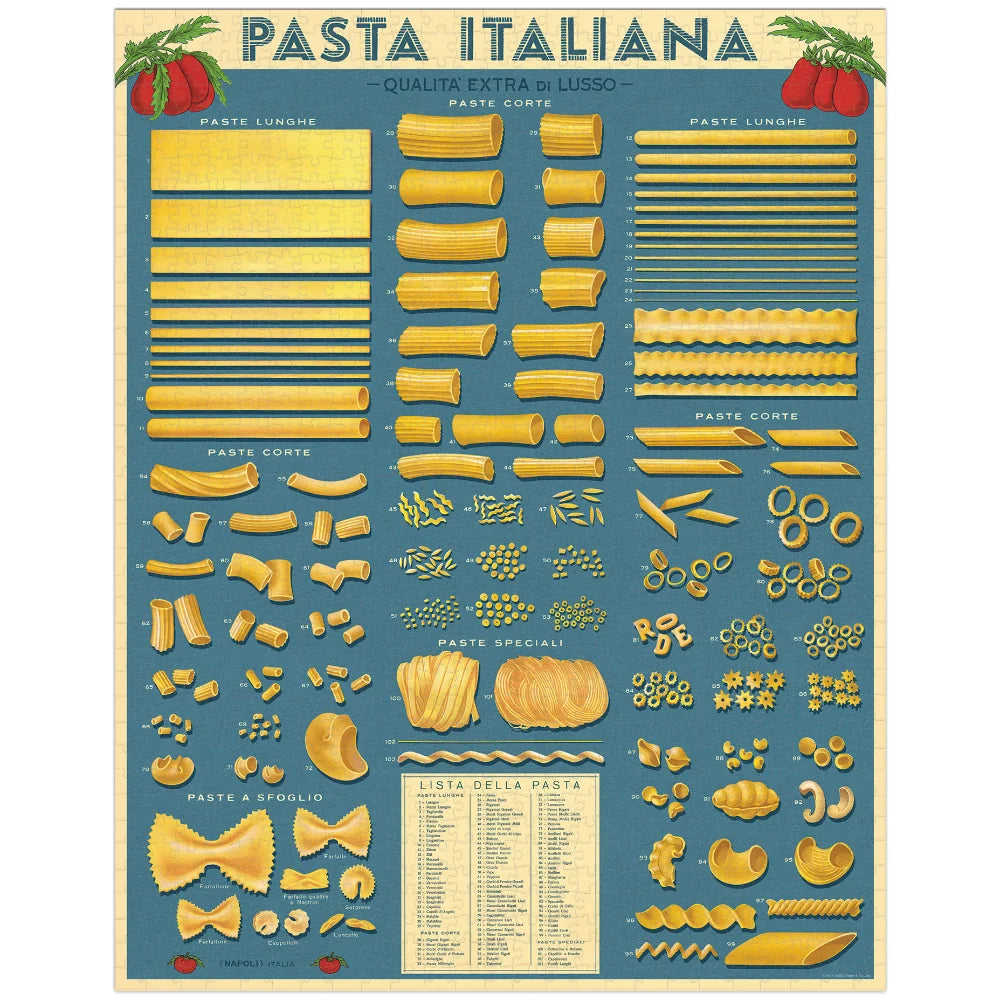 Cavallini Vintage Puzzle 1000 pieces - Pasta