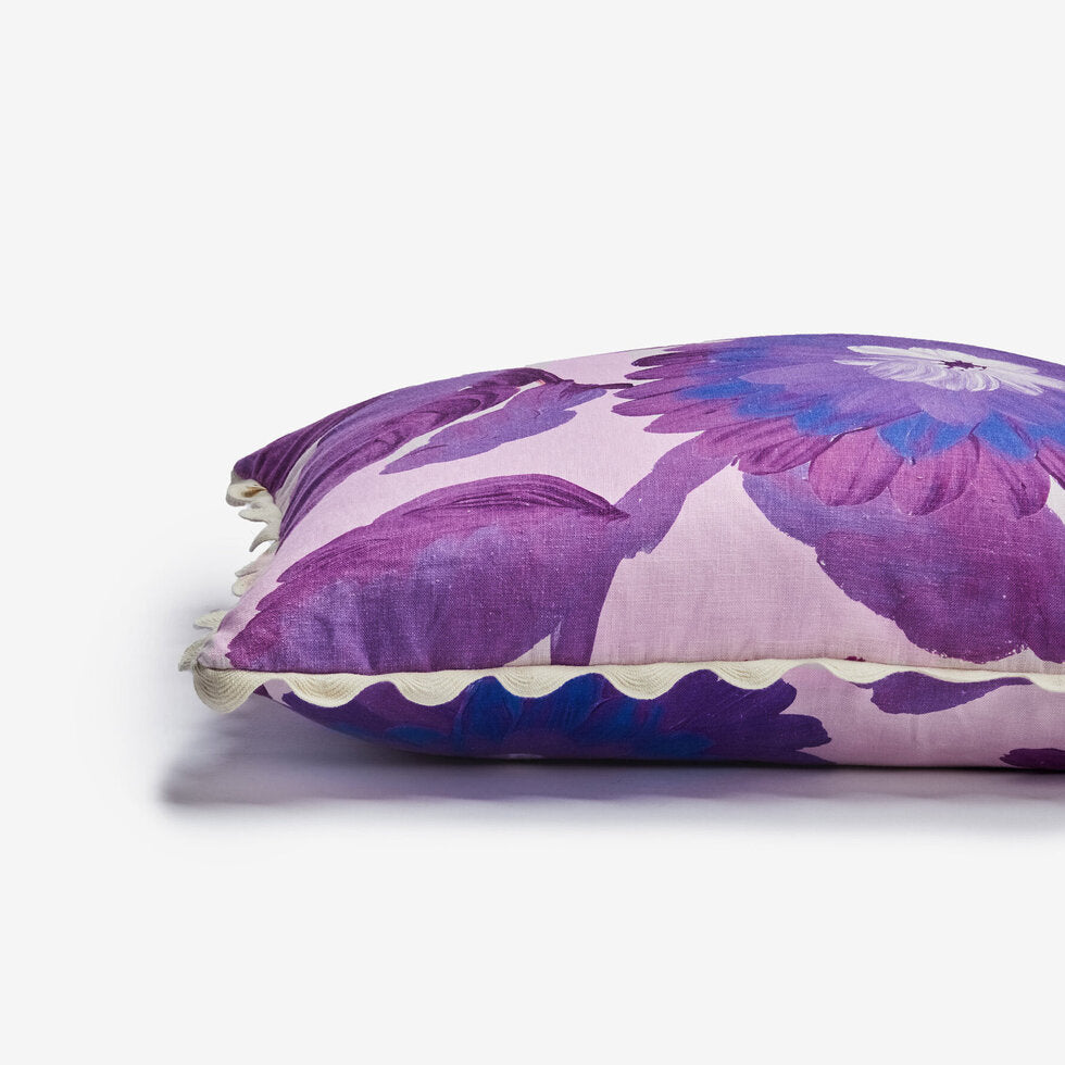 Bonnie and Neil Cushion - Dahlia Violet