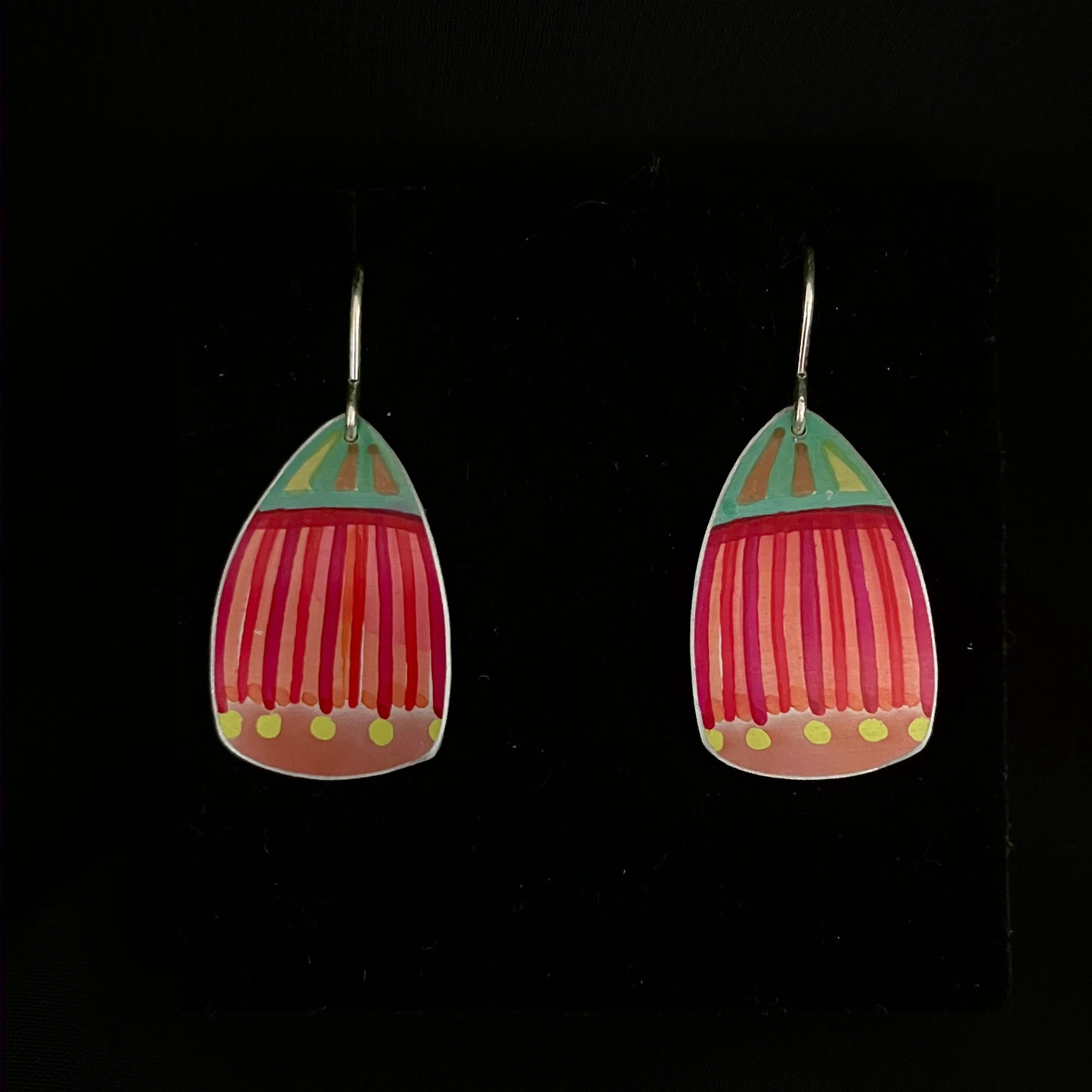 Dilkes-Hoffman Anodised Aluminium Earrings - Gum Blossom Medium