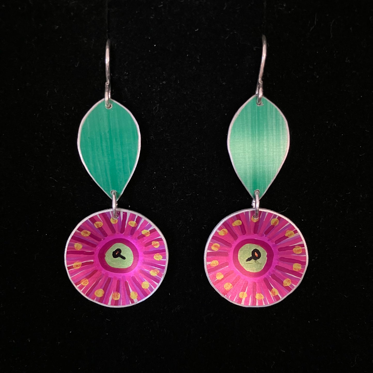 Gum Blossom Two Tier Earrings