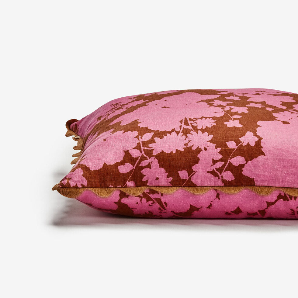 Bonnie and Neil Cushion - Gardenia Cerise