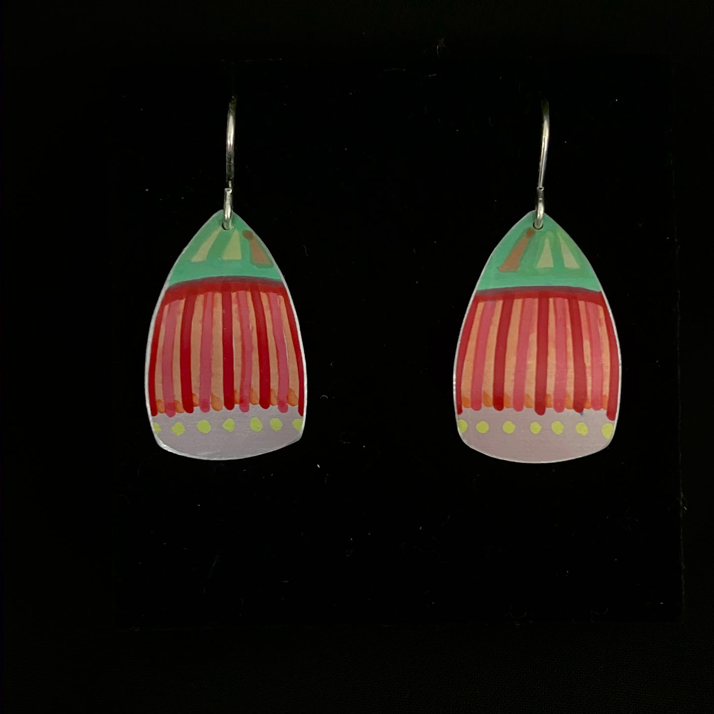 Dilkes-Hoffman Anodised Aluminium Earrings - Gum Blossom Medium