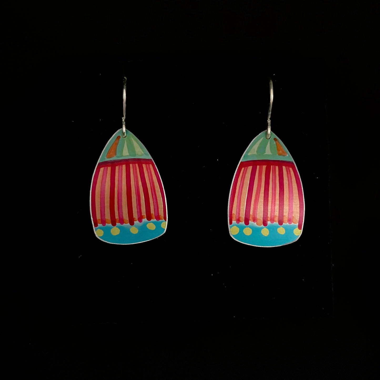 Dilkes-Hoffman Anodised Aluminium Earrings - Gum Blossom Medium