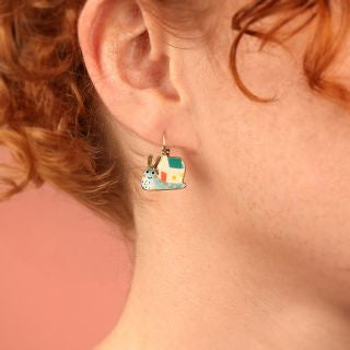 Taratata Jewellery - Sweet Home Snail Lever Back Earrings