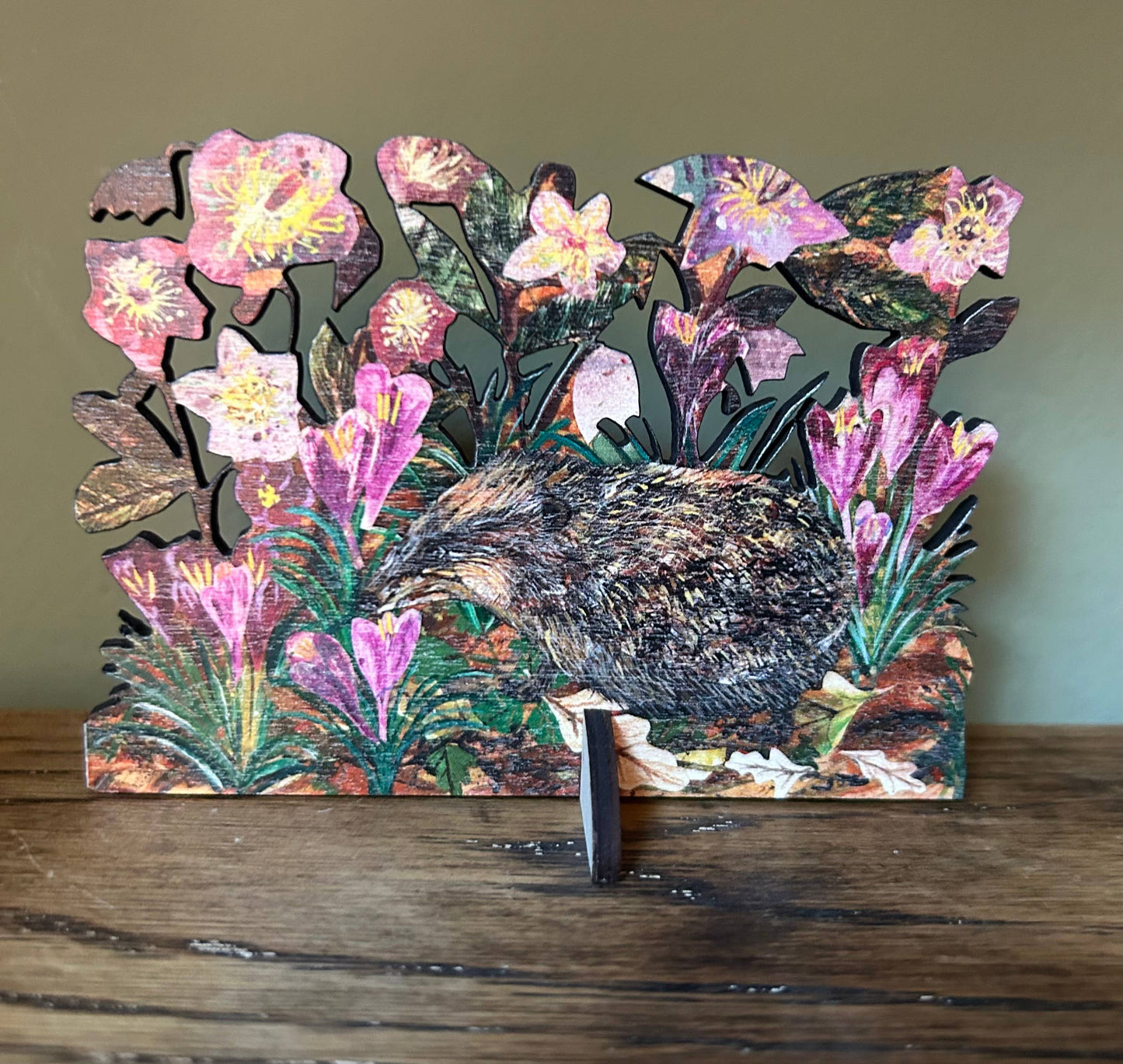 Hedgehog & Hellebore’s laser cut birch plywood keepsake