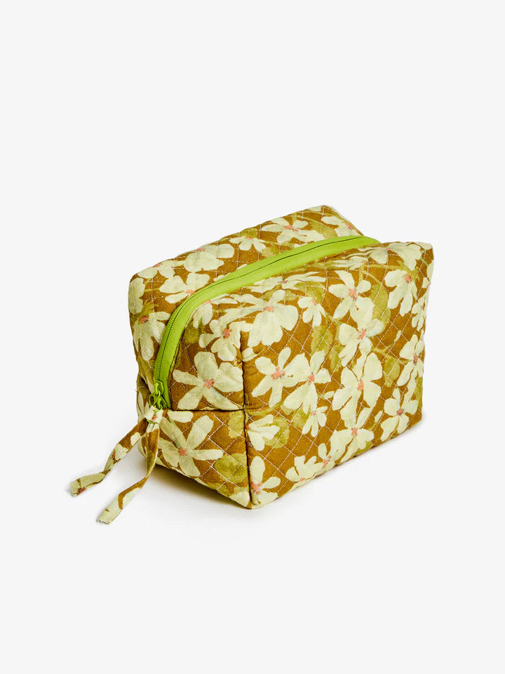 Bonnie and Neil Violet Mustard Medium Toiletry Bag