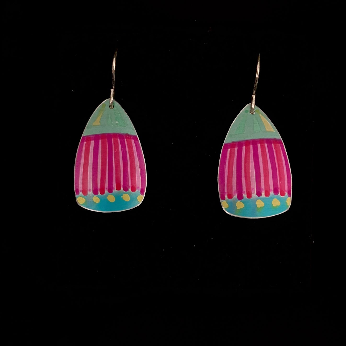 Dilkes-Hoffman Anodised Aluminium Earrings - Gum Blossom Medium