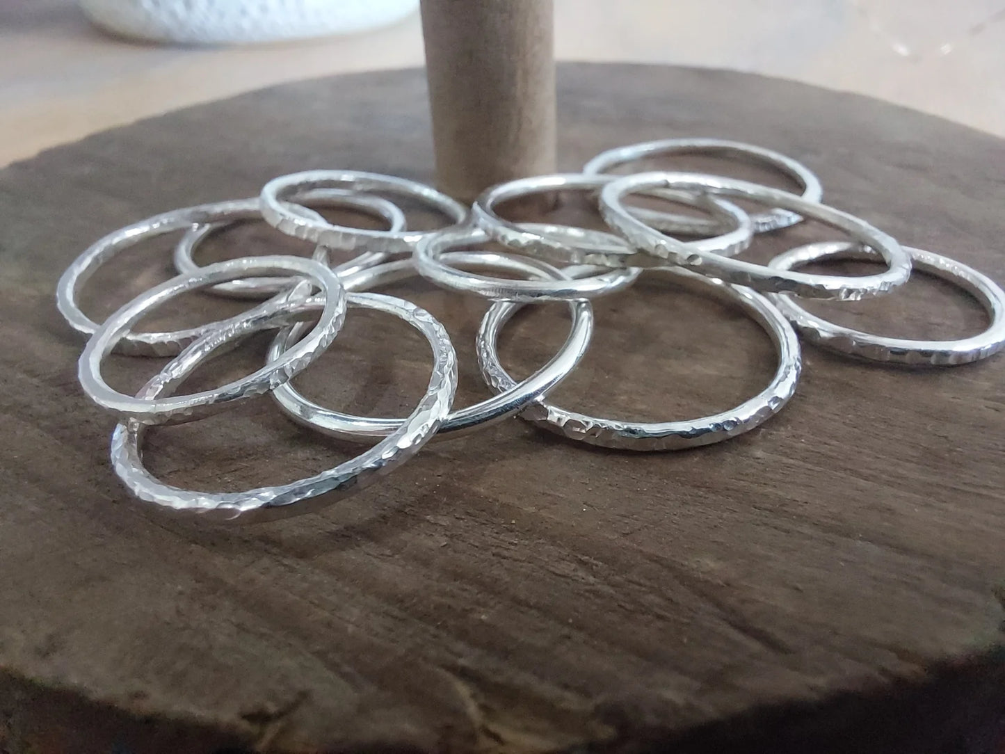 Sarah Munnings Silver Stacker Ring - 2 designs, 3 sizes