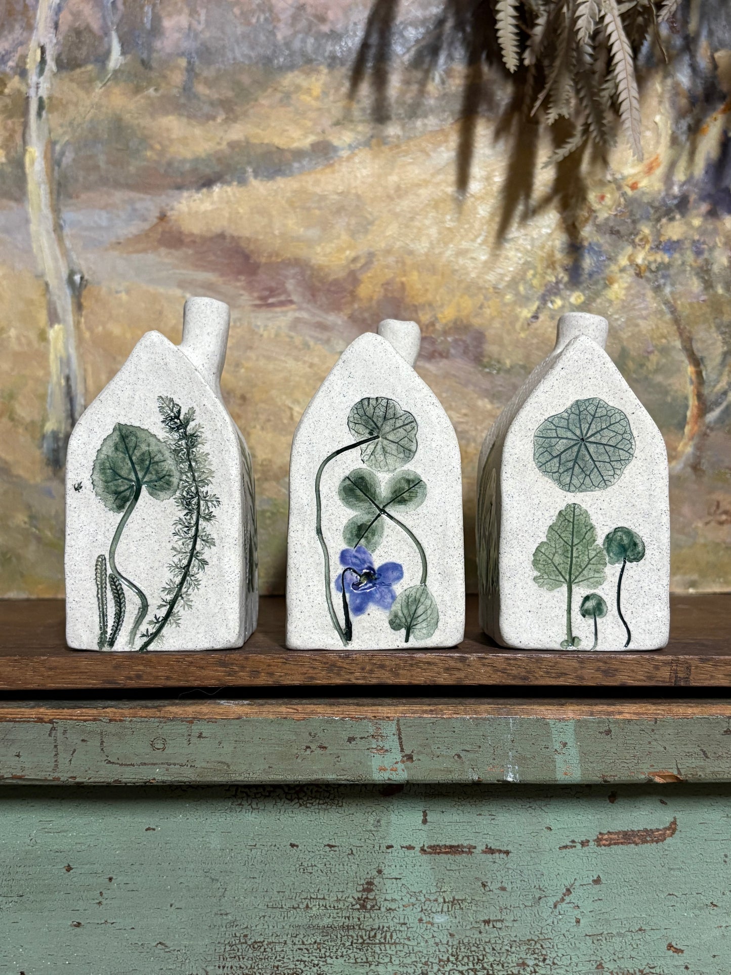 Handmade Ceramic Flower House Vases - medium