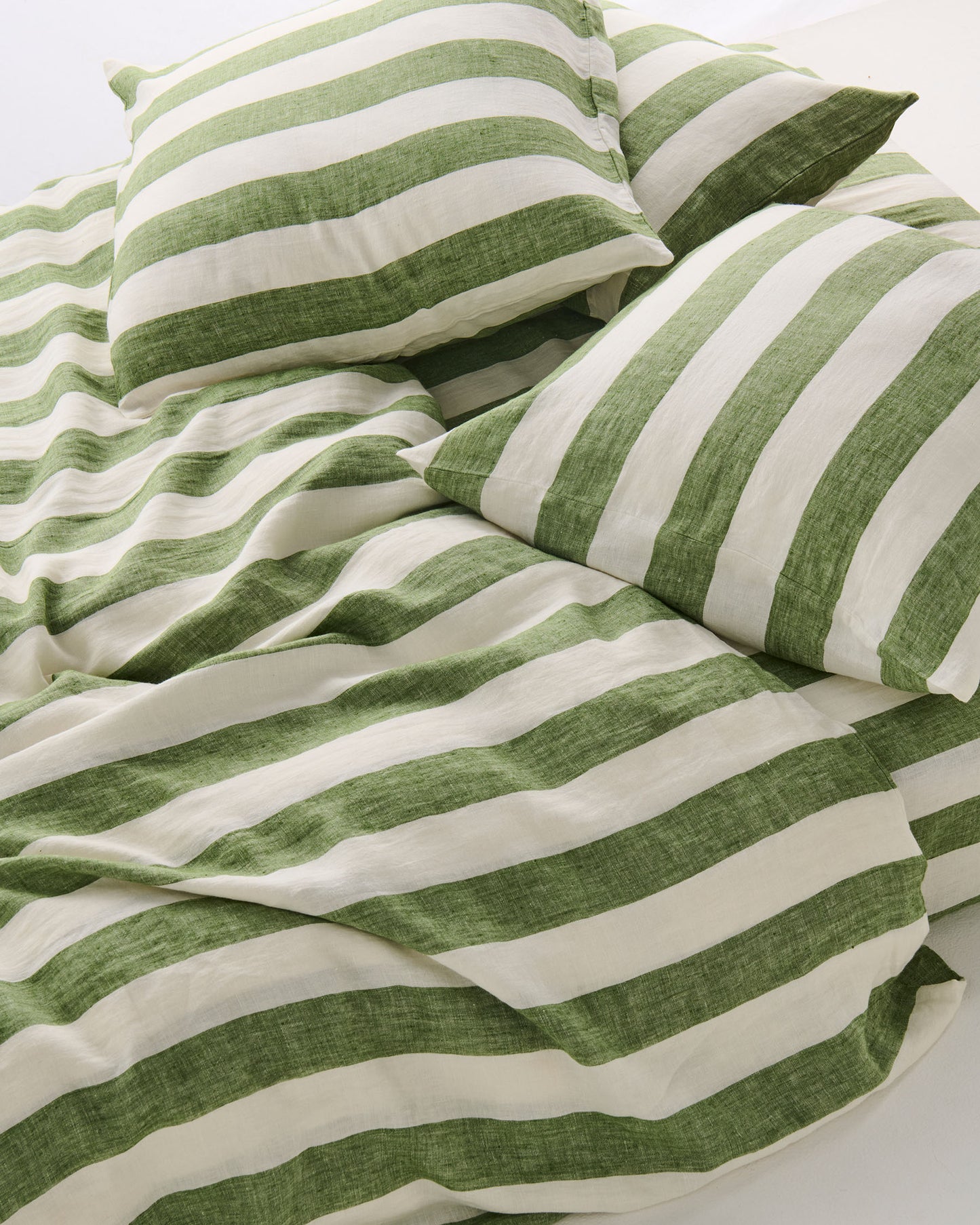 Kip and Co Pillowcases - Moss Stripe
