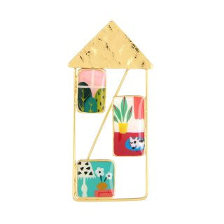 Taratata Jewellery - Curieuse House Brooch - Sleeping Dog