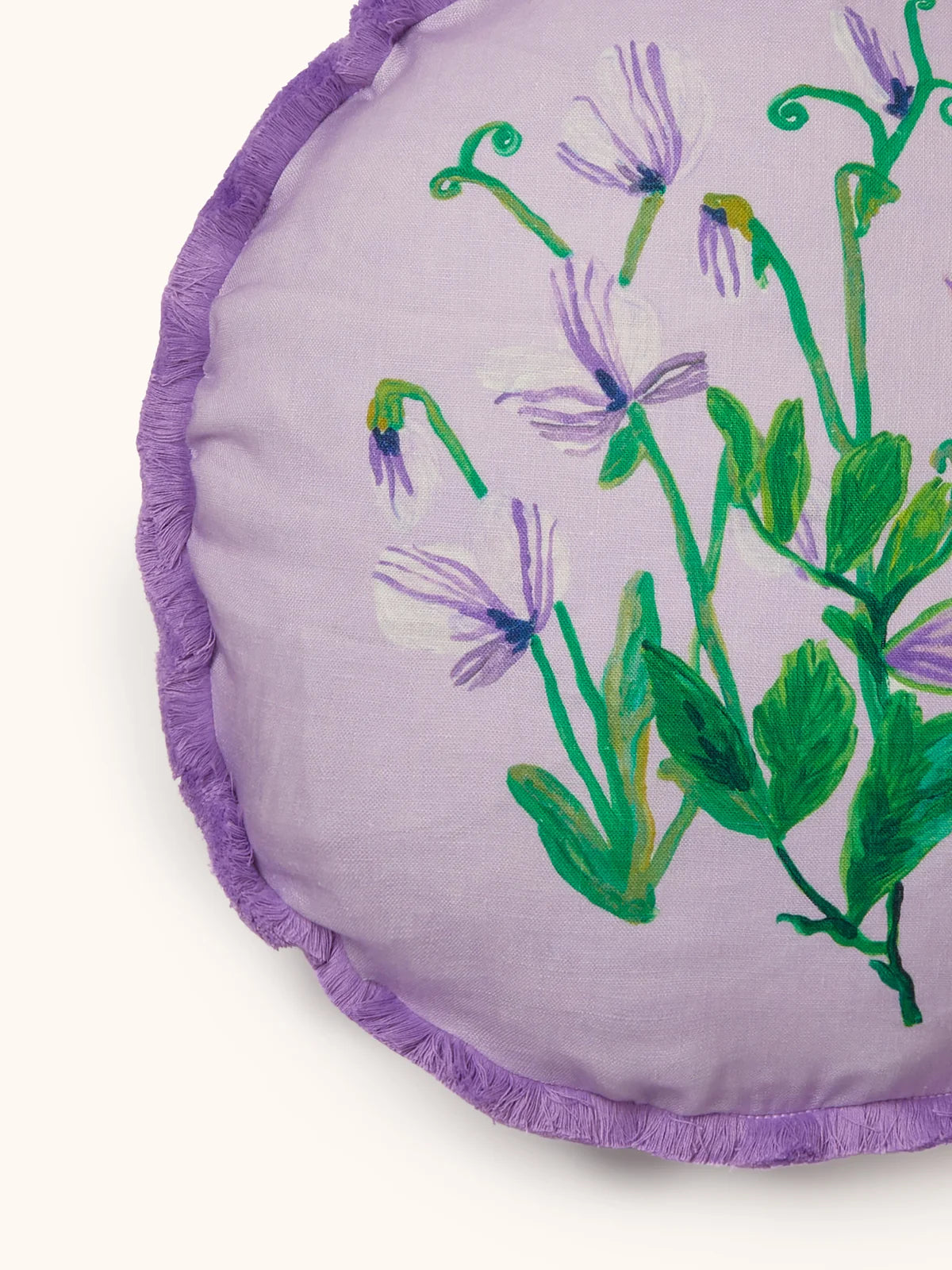Bonnie and Neil Cushion - Sweet Pea Lilac