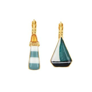 Taratata Jewellery - Horizon Blue Lever Back Earrings
