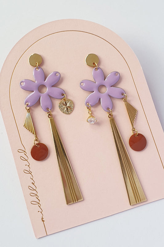 Middle Child Earrings - Penthouse Lilac