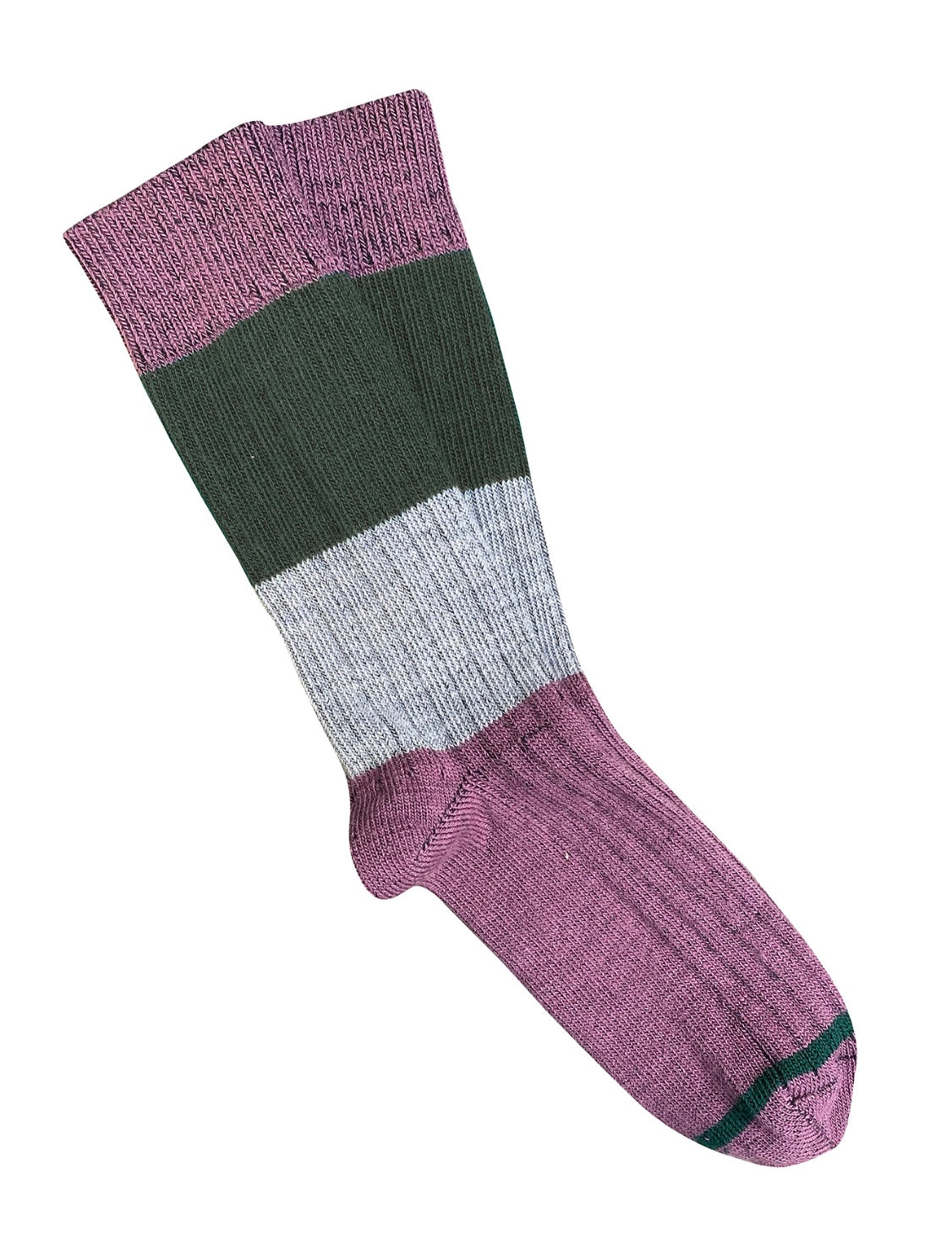 Tightology Chunky Rib Stripe Merino Wool Socks