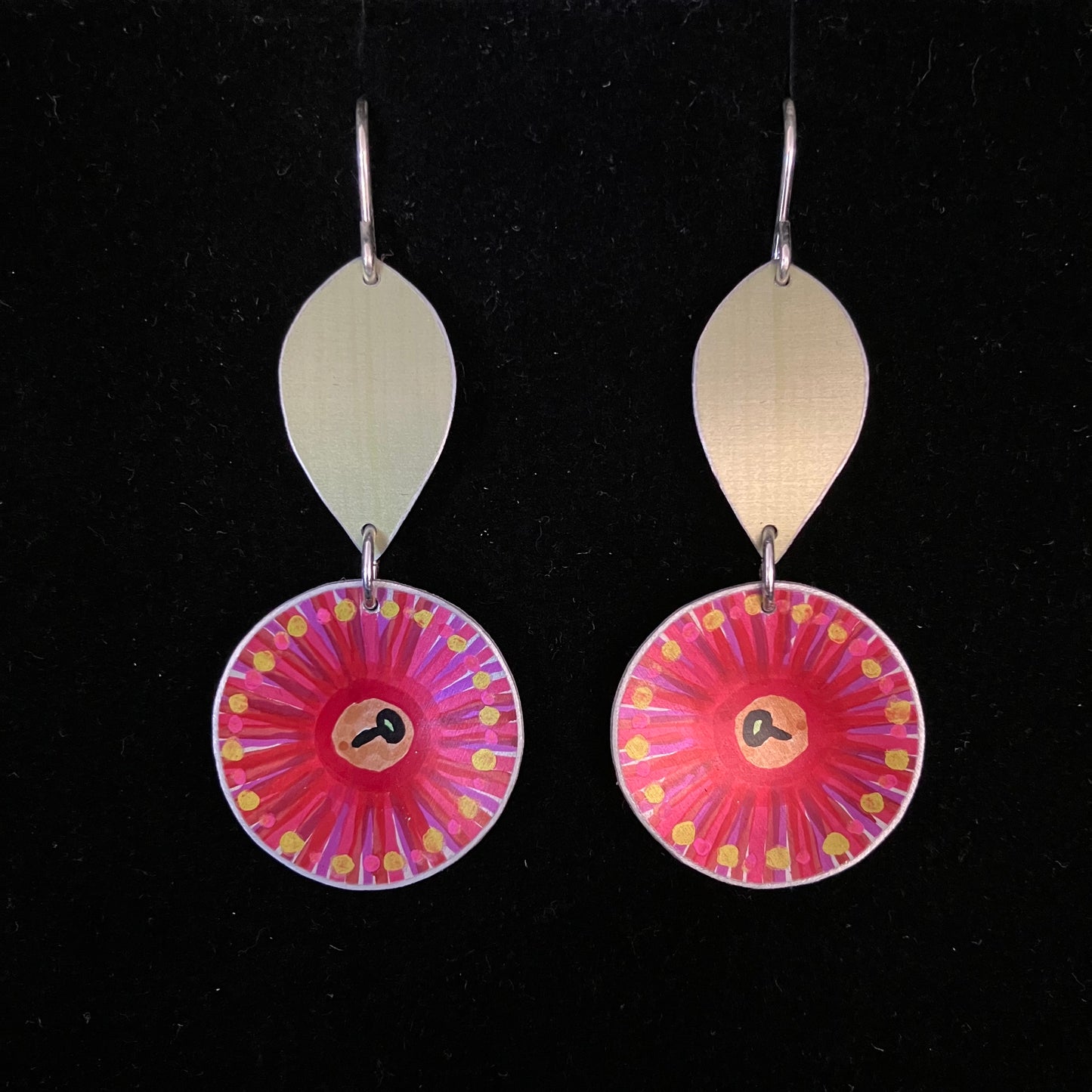 Gum Blossom Two Tier Earrings