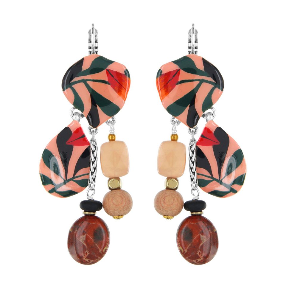 Taratata Jewellery - Amazone Beaded Lever Back Earrings