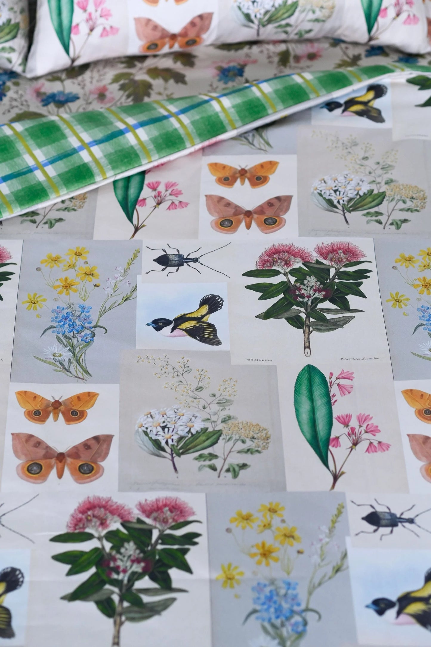Lazybones Organic Cotton Duvet Cover - Natural World