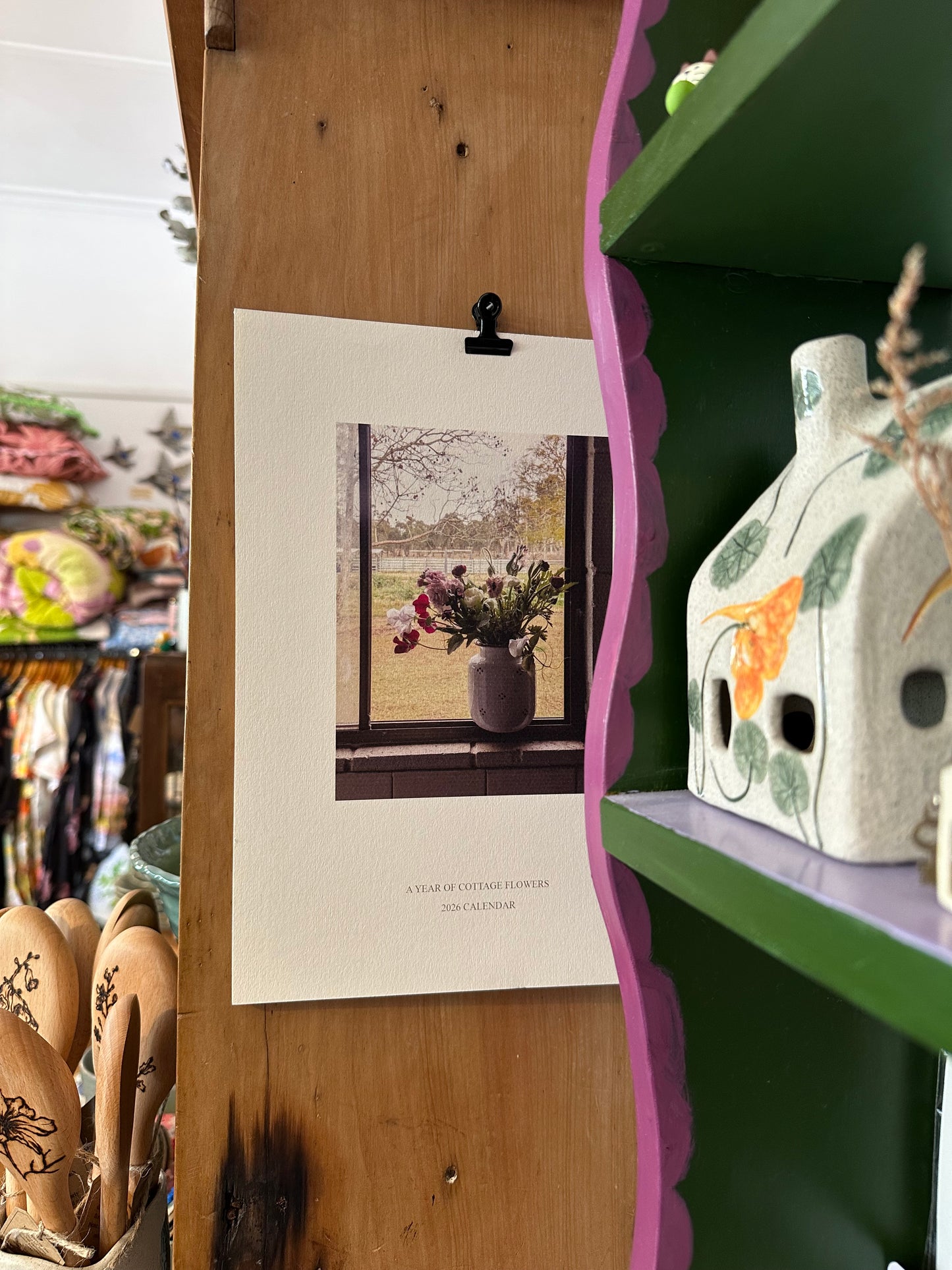 2026 Calendar - A Year of Cottage Flowers